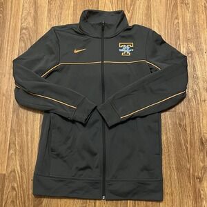 Nike Tennessee Lady Volunteers Full Zip Jacket Women Small‎ Gray Spell Out Logo